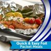 imageReynolds Foodservice PreCut Aluminum Foil Sheets Great for Concessions Catering Cafeterias and Restaurants Easily Moldable Around Food 12 x 1075 Inches 500 Ct1000 Sq Ft Pack of 1