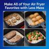 imageReynolds Kitchens Air Fryer Liners Disposable Unbleached Parchment Paper Sheets 50 Count