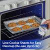 imageReynolds Kitchens Cookie Baking Sheets PreCut Parchment Paper25 Count Pack of 4 100 Total SheetsBaking Sheets