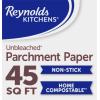 imageReynolds Kitchens Stay Flat Parchment Paper Roll Non Curling Baking Parchment Paper for Baking and Cooking Oven Safe up to 425 Degrees 36 Feet x 15 Inches 45 Total Sq FtUnbleached Roll  45 Sq Ft