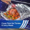imageReynolds Wrap Heavy Duty Aluminum Foil Roll Thick Heavy Duty Foil for Added Strength and Durability Secure Easy Open and Close Tab 12 Inches Wide 130 Sq FtFoil 12 In  130 Sq Ft