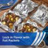 imageReynolds Wrap Heavy Duty Aluminum Foil Roll Thick Heavy Duty Foil for Added Strength and Durability Secure Easy Open and Close Tab 12 Inches Wide 50 Sq FtSilver