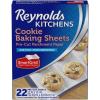 imageReynolds Kitchens Cookie Baking Sheets PreCut Baking Parchment Paper Sheets for Cookies OvenSafe up to 425 Degrees Reusable Up to 3X NoMess Cleanup 12 in x 16 in 22 Count