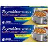 imageReynolds Kitchens Slow Cooker Liners Regular Fits 38 Quarts 6 Count Pack of 2 12 Total6 Count Pack of 2