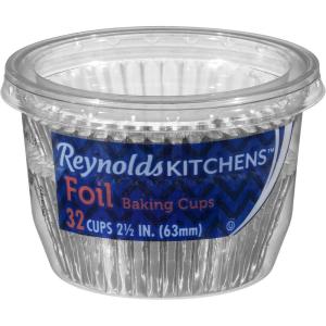 imageReynolds Foil Cupcake Liners 32 Count Pack of 24 768 Total32 Count Pack of 24
