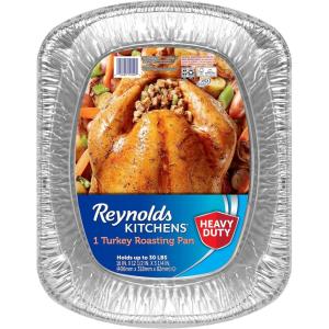 imageReynolds Kitchens Heavy Duty Aluminum Pans for Roasting 16 x 13 Inch 1 Count1 Count Pack of 1