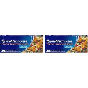 imageReynolds Kitchens Parchment Cooking Bags Family Size NonStick Parchment Cooking Bags for the Oven and Microwave OvenSafe up to 425 Degrees Great for Quick Family Meals NoMess Cleanup 5 PackPopUp Sheets