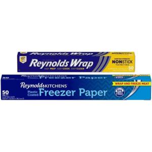 imageReynolds Kitchens PlasticCoated Freezer Paper 50 Square Foot Roll50 Sq Ft Non Stick Variety Pack