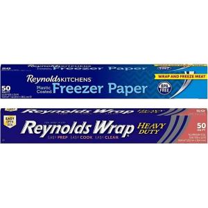 imageReynolds Kitchens PlasticCoated Freezer Paper 50 Square Foot Roll50 Sq Ft Variety Pack