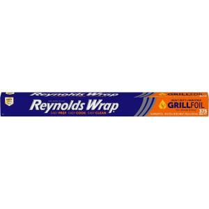 imageReynolds Wrap Non Stick Heavy Duty Foil for Grilling 18 Inch Heavy Duty Grill Foil Freezer Safe and Grill Safe Features Secure Easy Open and Close Tab Extra Wide 375 Total Sq Ft25 feet by 18 inches or 375 square feet